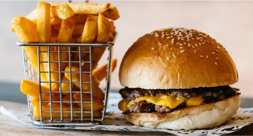 Kids Burger With Fries